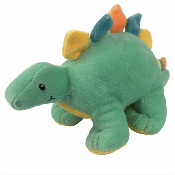 Animal Adventure Dinosaur Plush Green Yellow Stegosaurus 10" 2021 - Picture 1 of 10